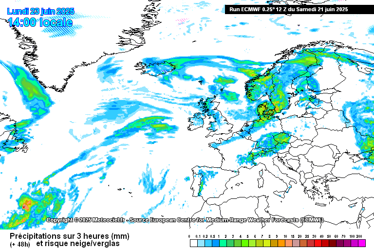 Cumul de pluie à J+1 indisponible