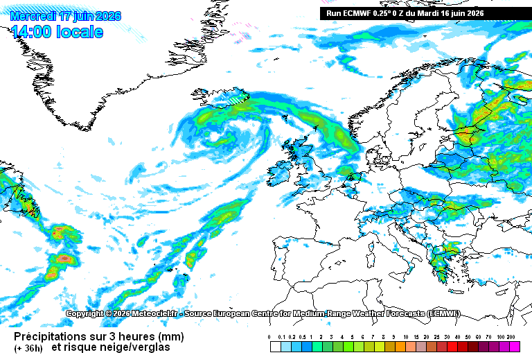 Cumul de pluie à J+1 indisponible