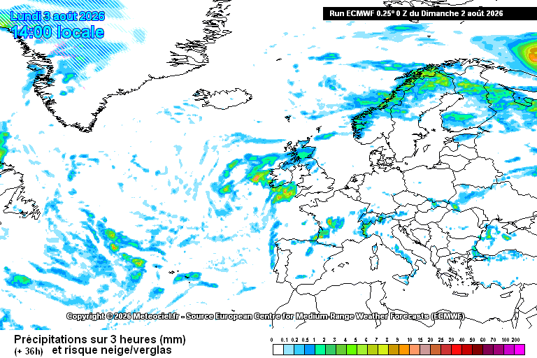 Cumul de pluie à J+1 indisponible
