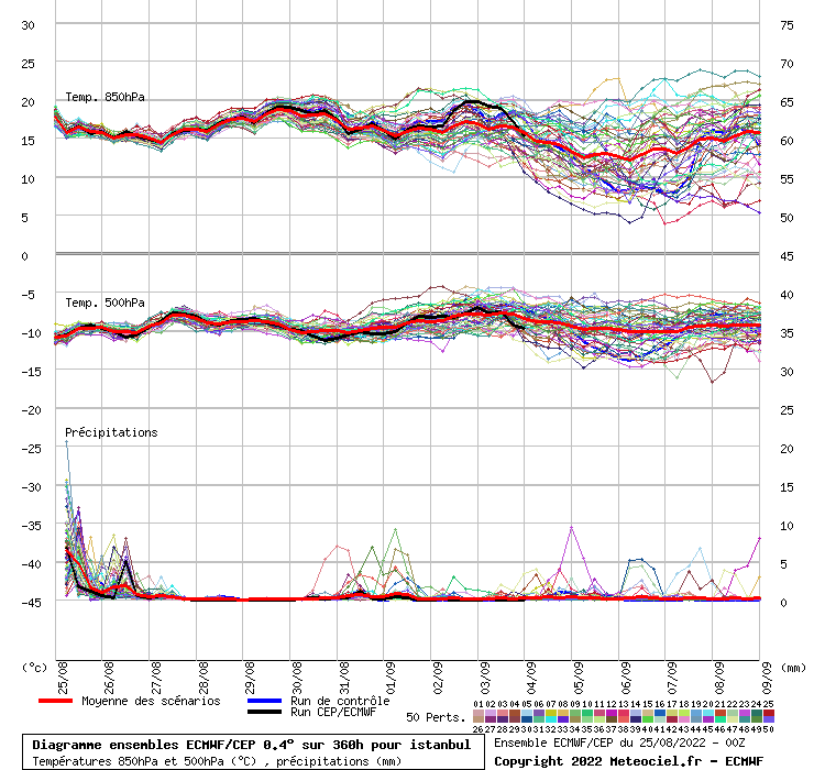 Diagramme ensemble ECMWF/CEP