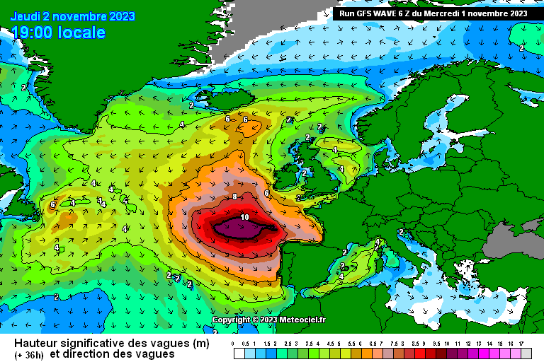 Tempestade Ciarán - Últimas Informações 01112023 - Atualização