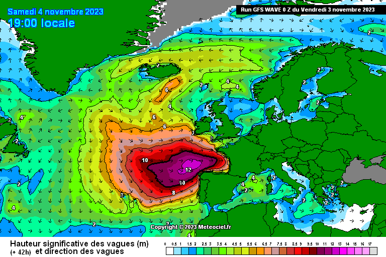 Tempestade Domingos - Informação detalhada para o fim-de-semana 45 de Novembro